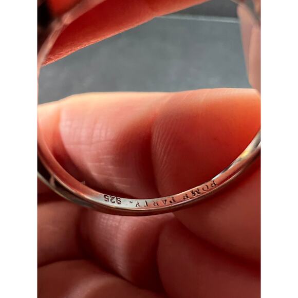 New Bomb Party Sterling Silver Lavender Simulated Amethyst Dinner Ring Sz 9 - Picture 5 of 16